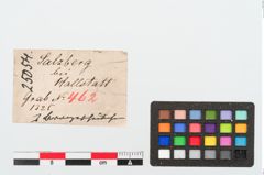 Etiketten zu Bronzescheibe (NHMW-PRAE-025054)